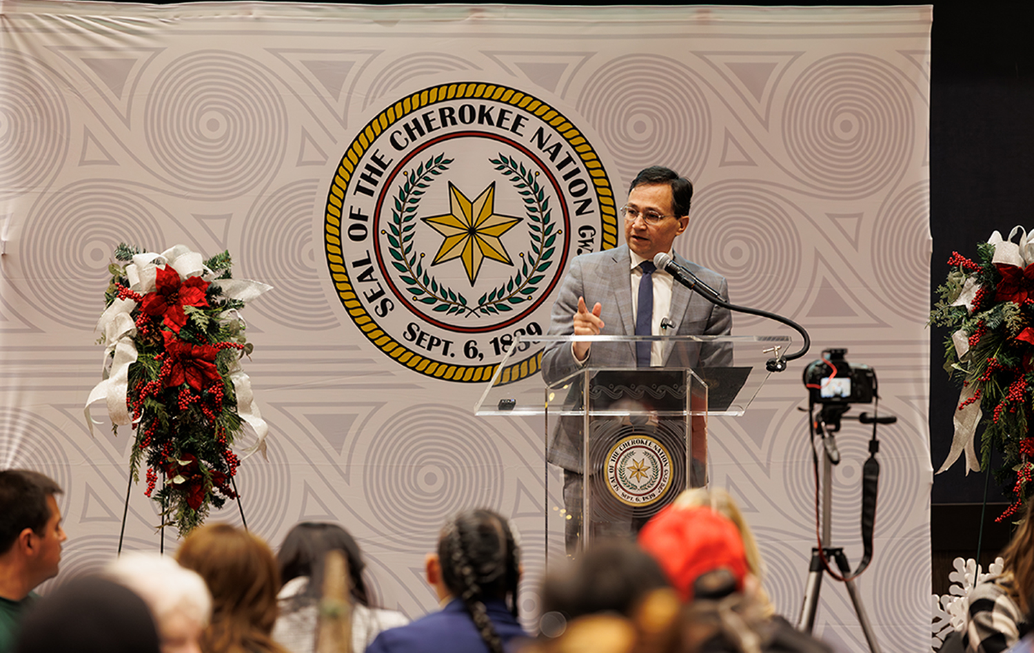 Cherokee Nation unveils special military branch license plates for Cherokee veterans, active military 