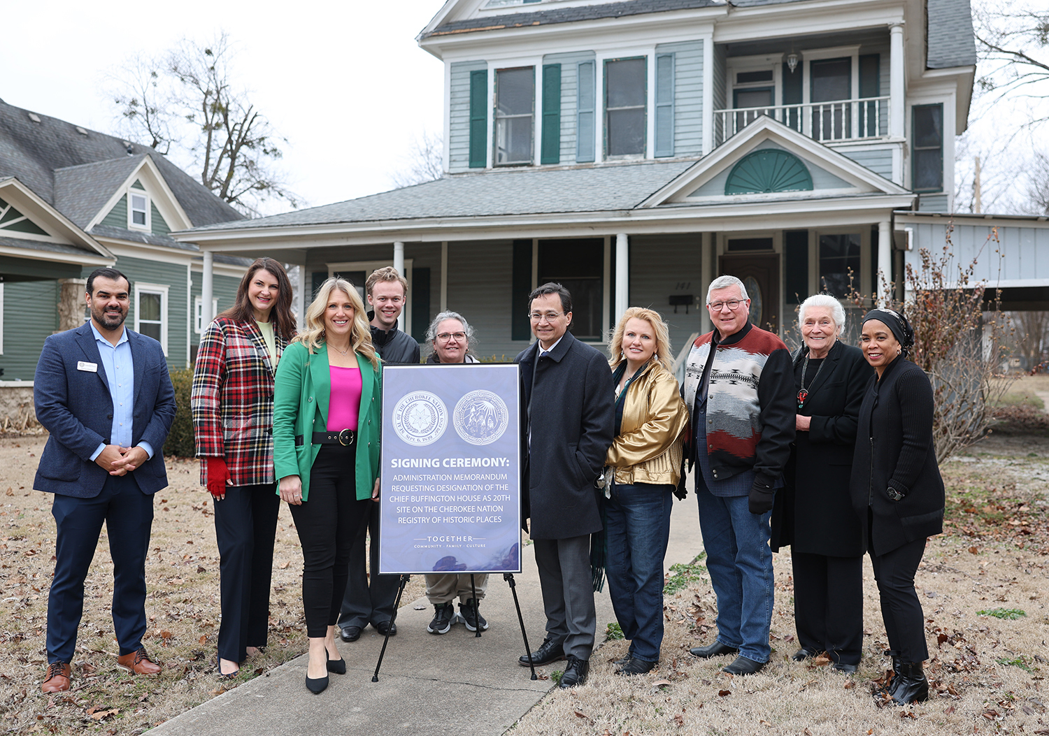 Chief Hoskin takes steps toward designating Chief Tom Buffington Home to Tribal Registry of Historic Places