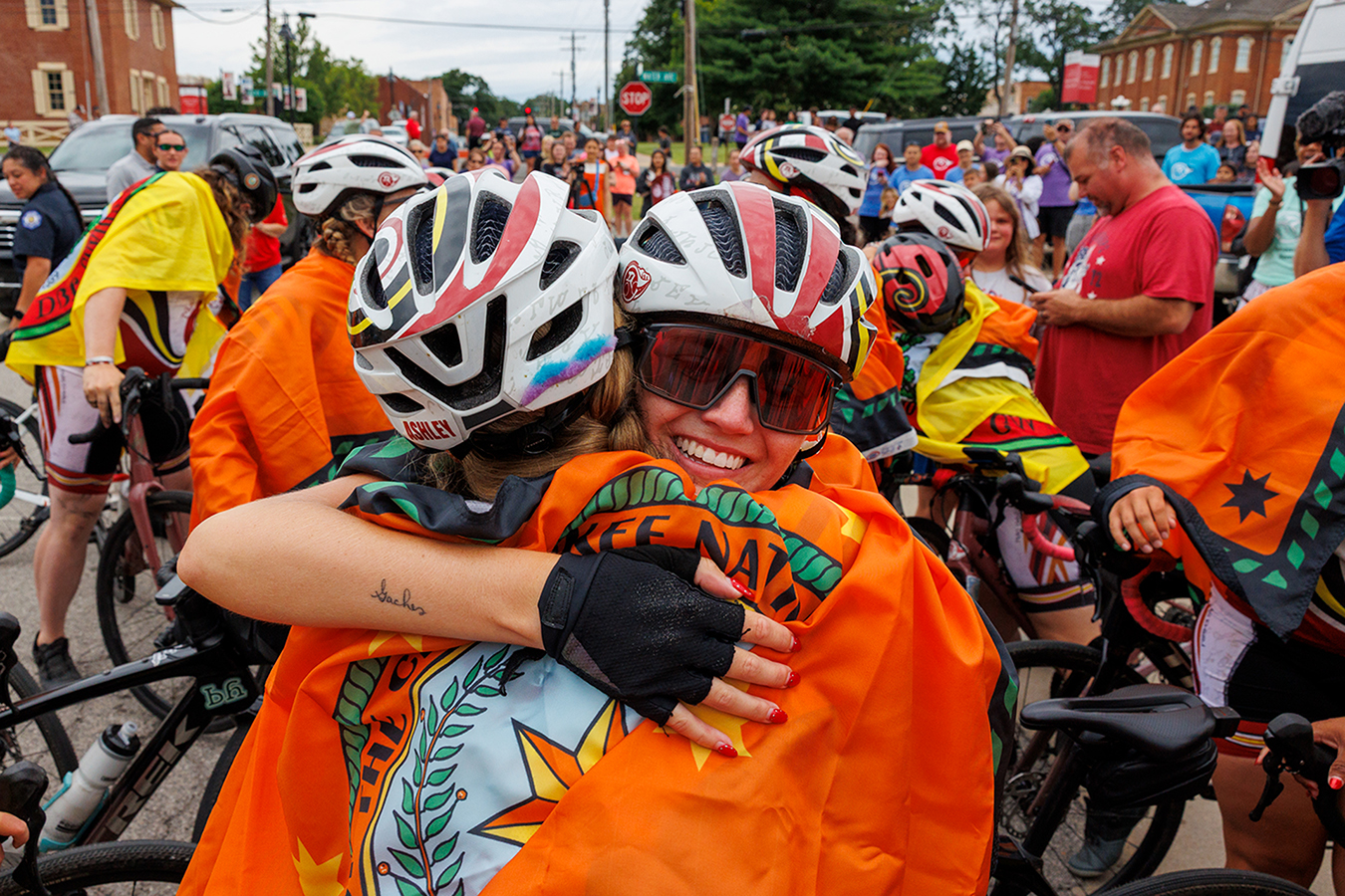 Cherokee cyclists return from 950-mile journey retracing northern route of Trail of Tears
