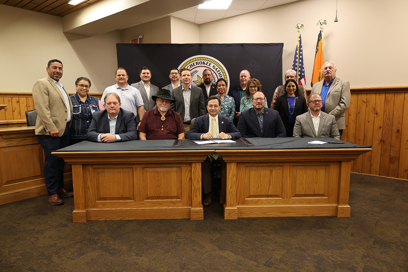 Chief Hoskin, Deputy Chief Warner sign legislation to set aside opioid settlement funds for reentry transitional housing