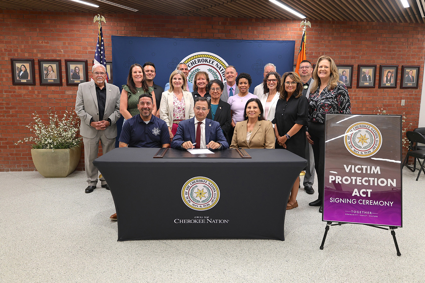 Chief Hoskin signs Victim Protection Act to protect privacy of domestic violence survivors