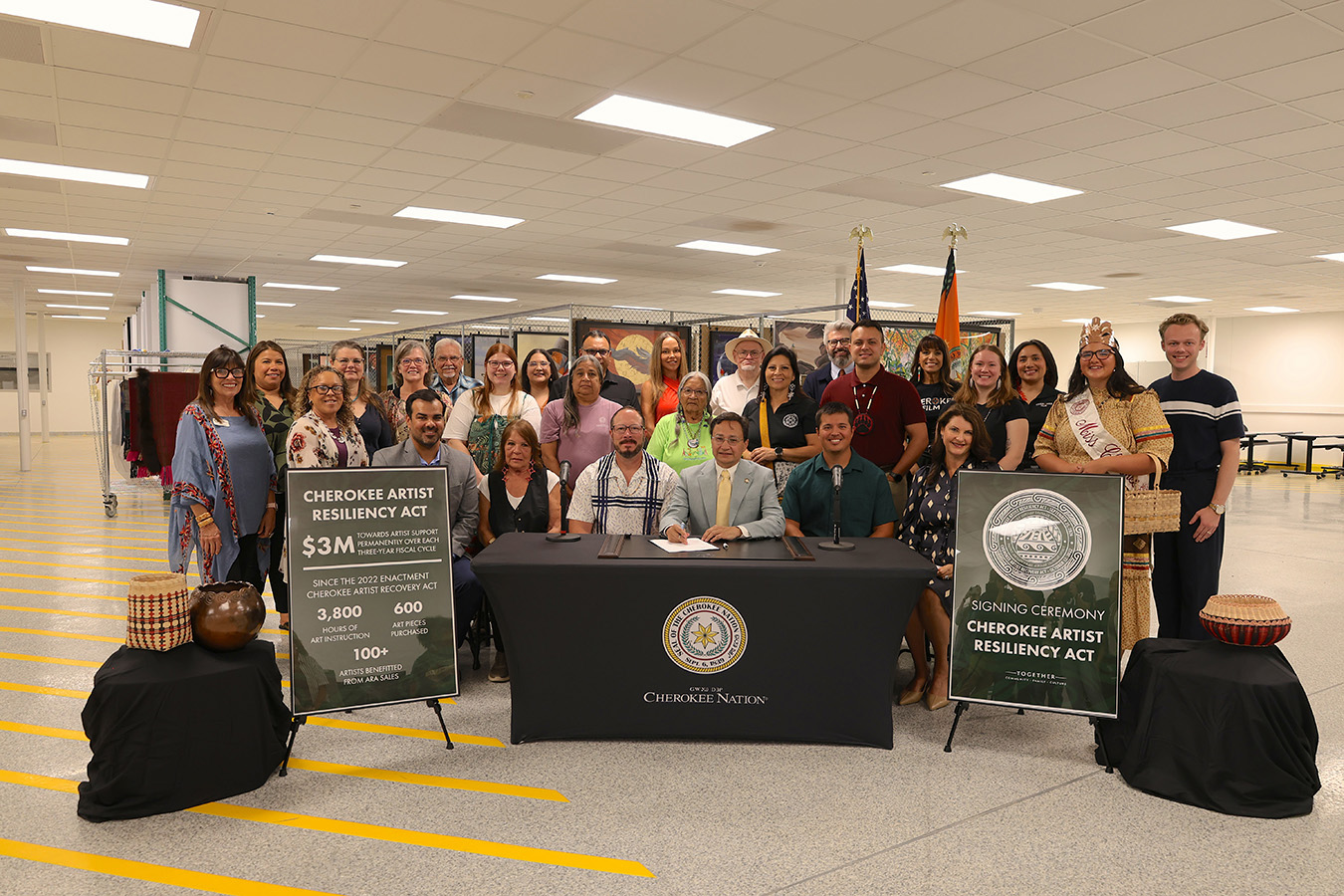 Cherokee Nation's Artist Resiliency Act Signed into Law, Ensuring Permanent Support for Cherokee Artists