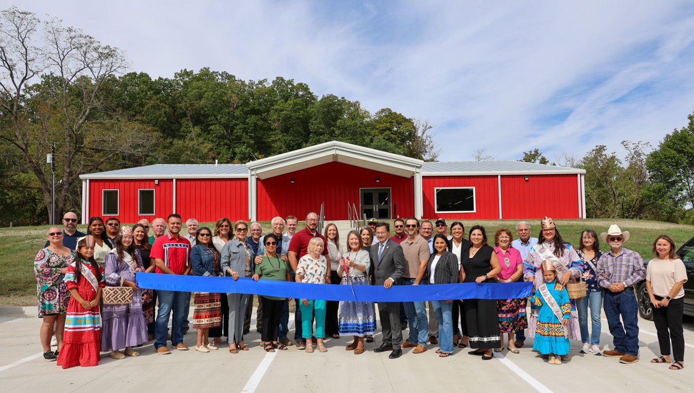 Cherokee Nation, Illinois River Area Community Organization cut ribbon on new community building in Tahlequah 