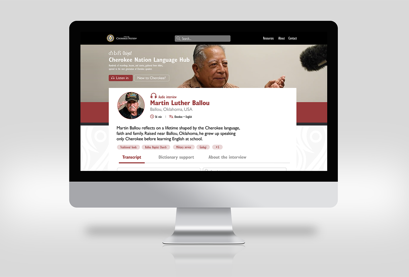 Cherokee Nation launches Language Hub Website, New Testament audio feature in Dictionary app